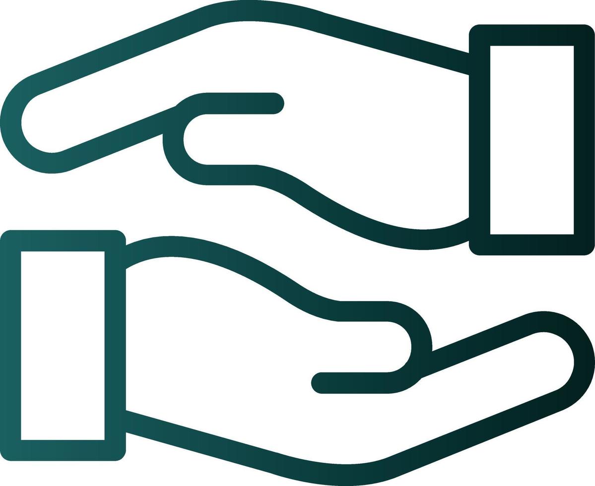 Hands Helping Vector Icon Design