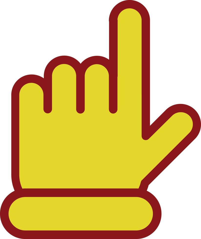 Hand Point Up Vector Icon Design