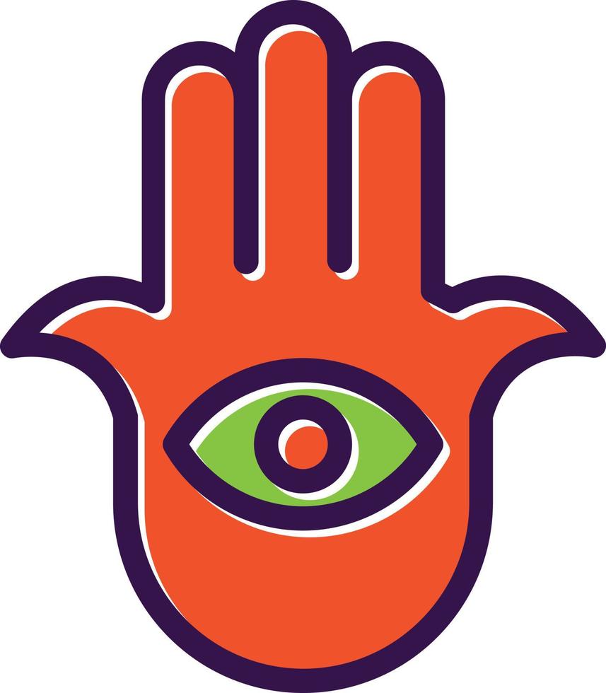 Hamsa Vector Icon Design