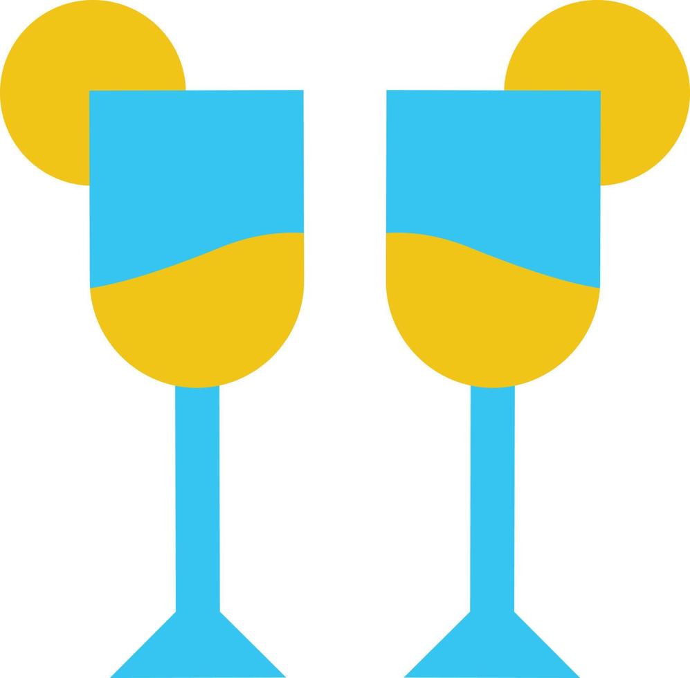 diseño de icono de vector alt de martini de vidrio