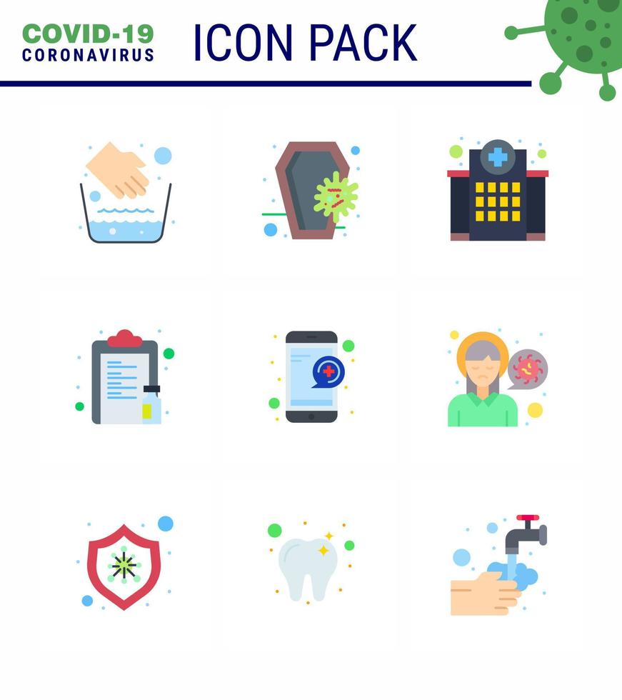 conjunto simple de protección covid19 azul 25 icono del paquete de iconos incluido lista de vacunas cráneo fármaco médico viral coronavirus 2019nov enfermedad vector elementos de diseño