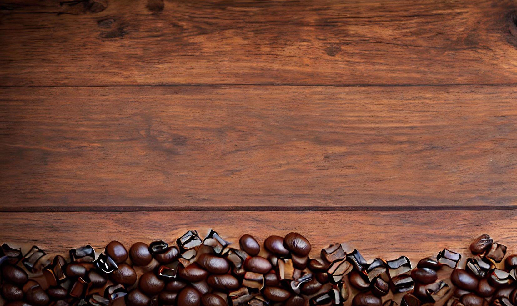 Freshly roasted coffee beans. can be used as background. Coffee composition. photo