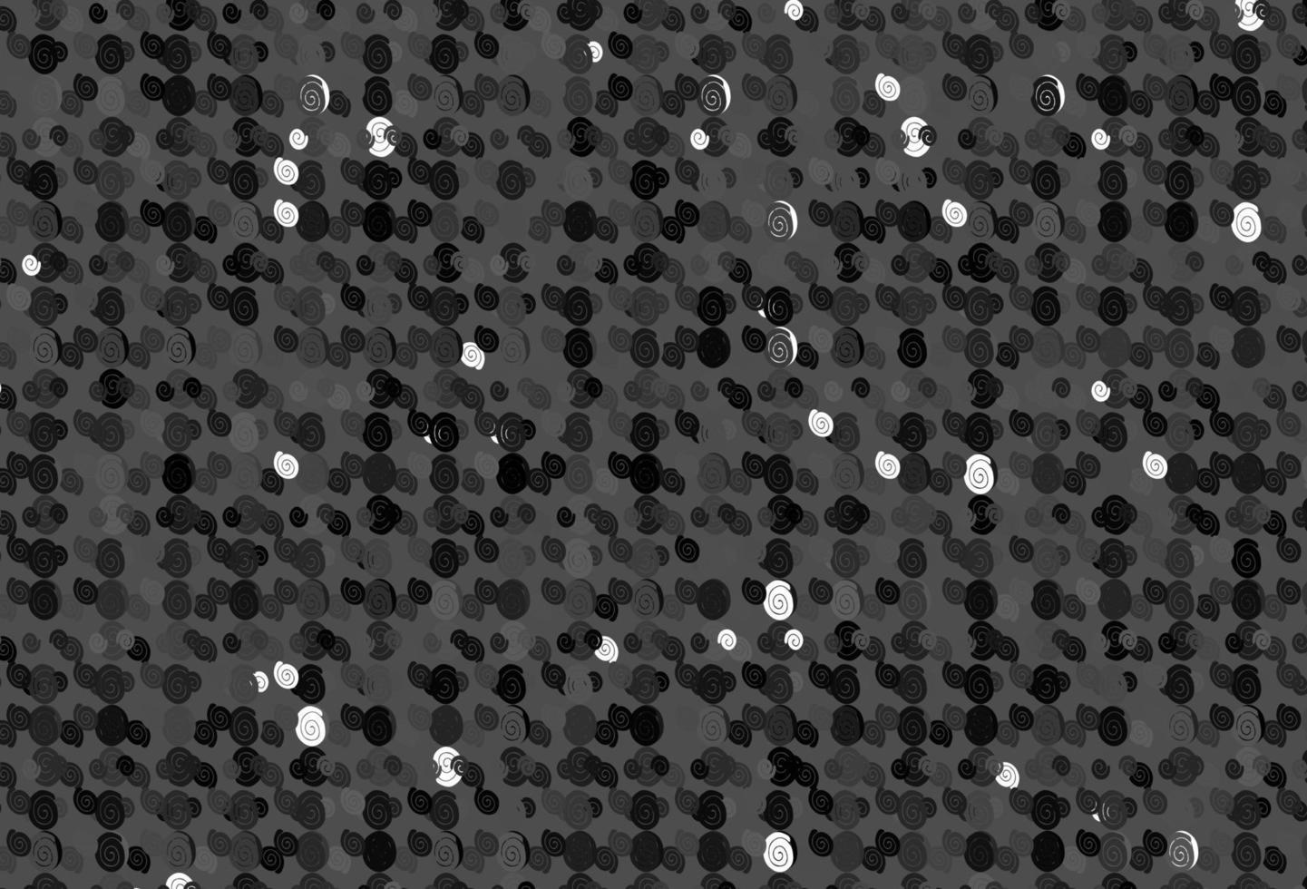 Light Black vector pattern with lines, ovals.