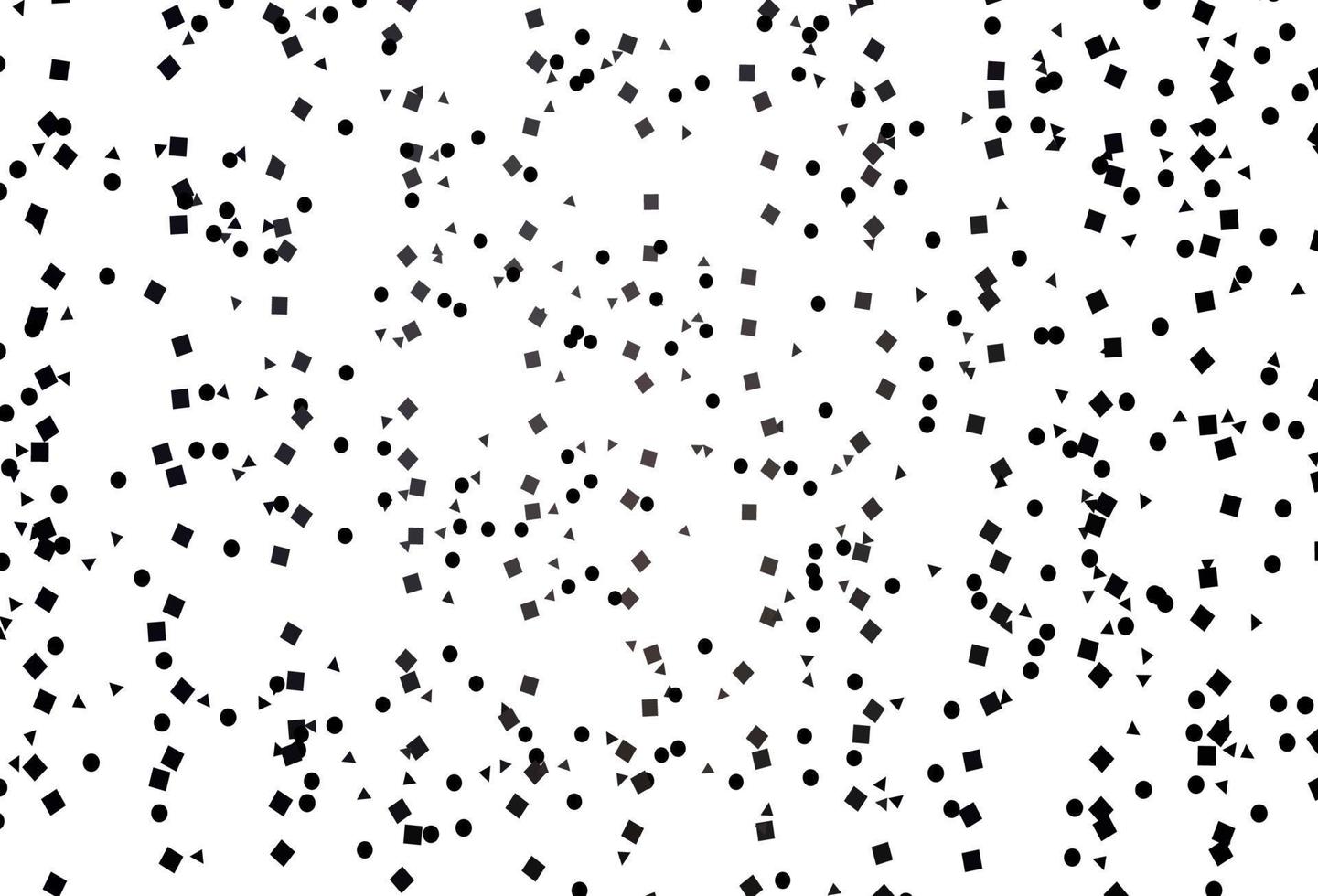 plantilla de vector negro claro con cristales, círculos, cuadrados.