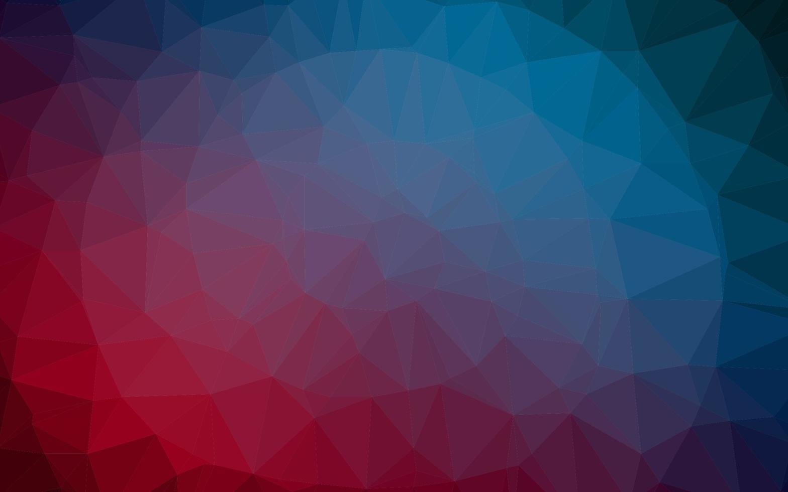 Dark Blue, Red vector polygon abstract backdrop.