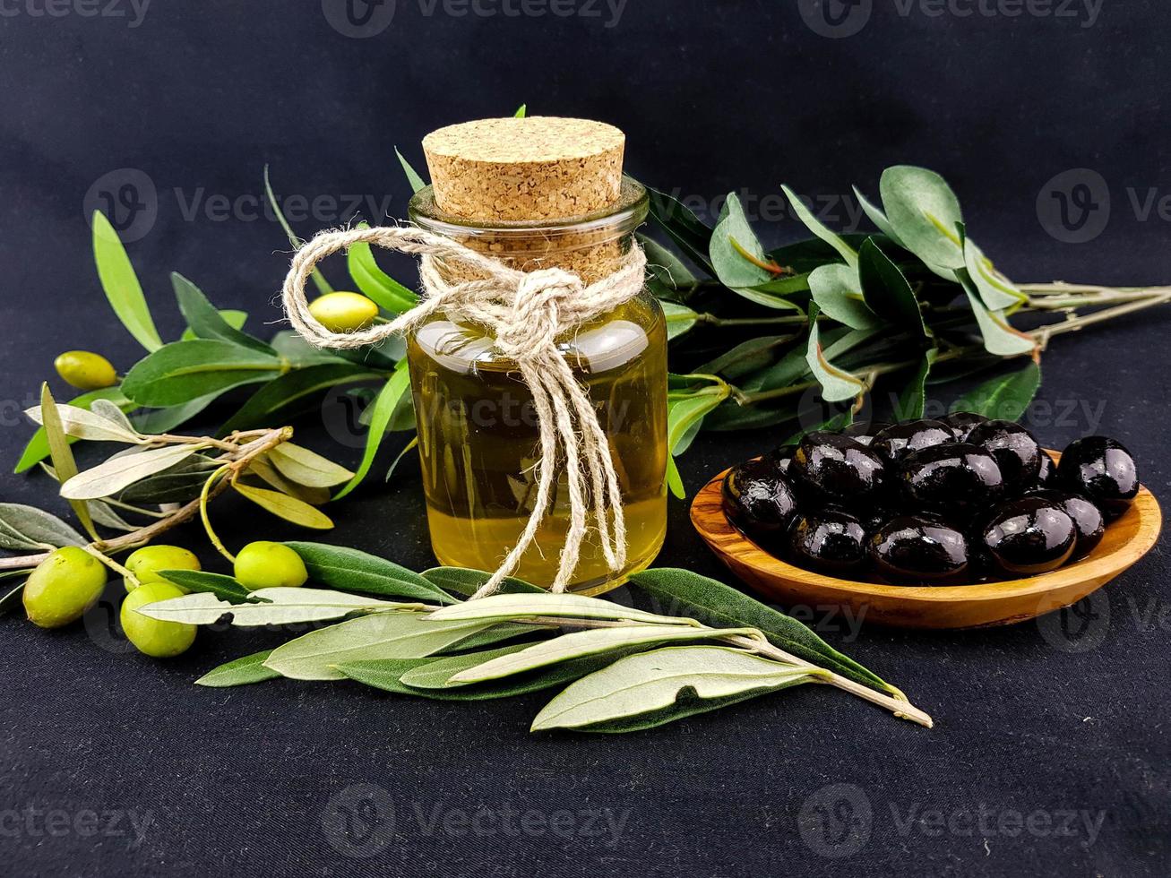 cold pressed extra virgin olive oil photo