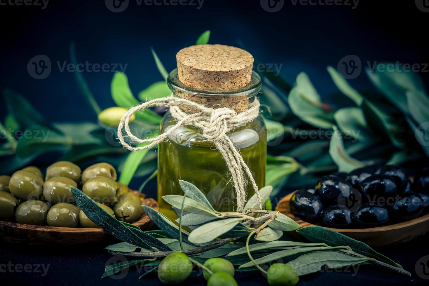 cold pressed extra virgin olive oil photo