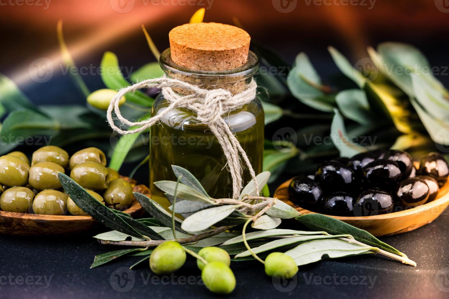 cold pressed extra virgin olive oil photo