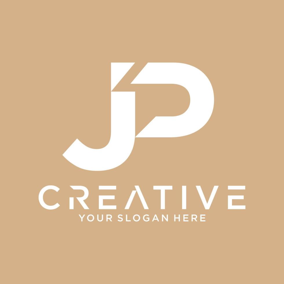 J P letter logo vector design