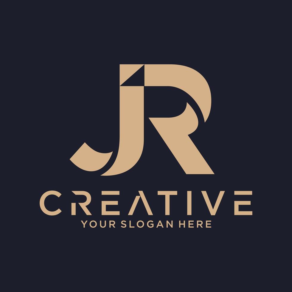 J R letter logo vector design