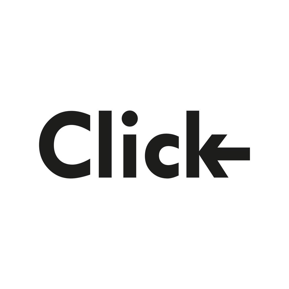 el diseño del vector del logotipo de clic