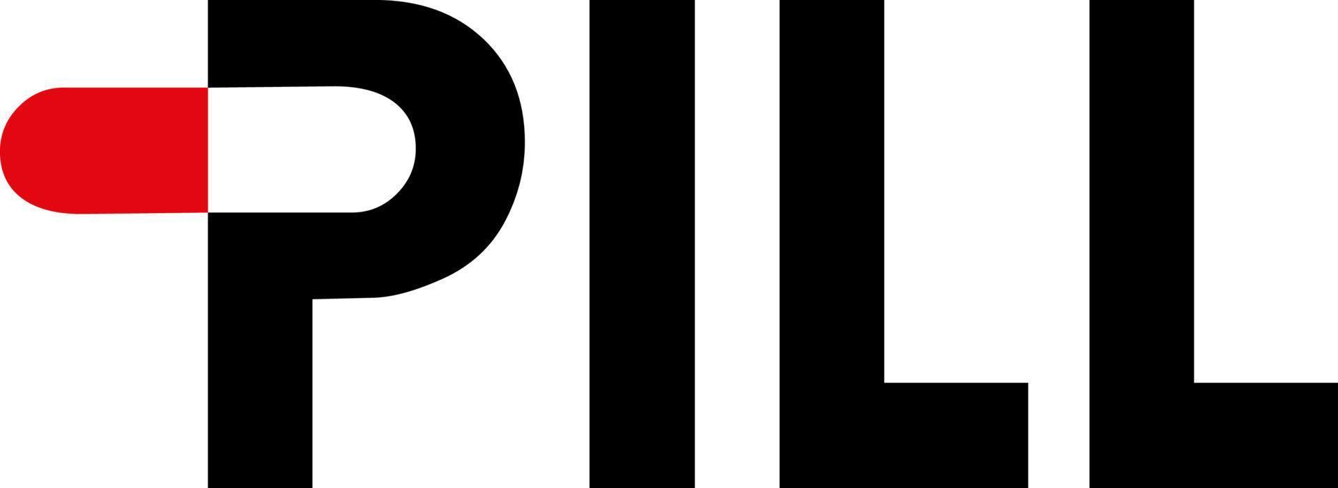 The Pill logo vector design.