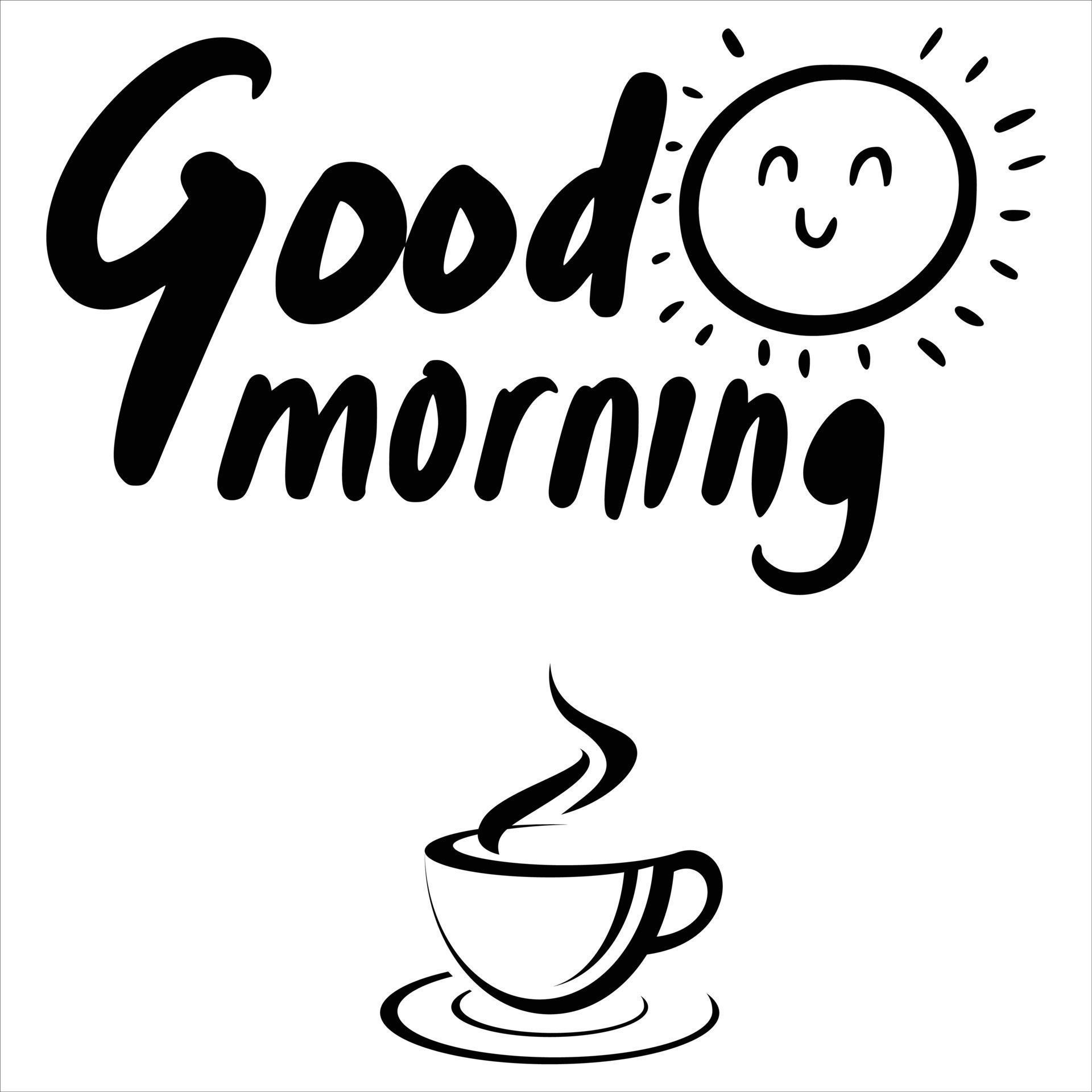 Good Morning Poster 14902516 Vector Art at Vecteezy