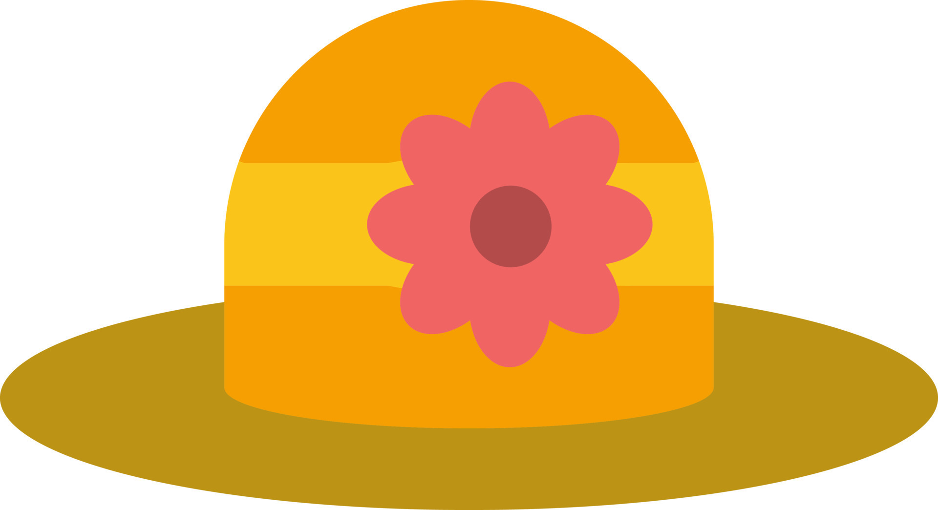 Beach Hat Cap Flat Color Icon Vector icon banner Template 14902662
