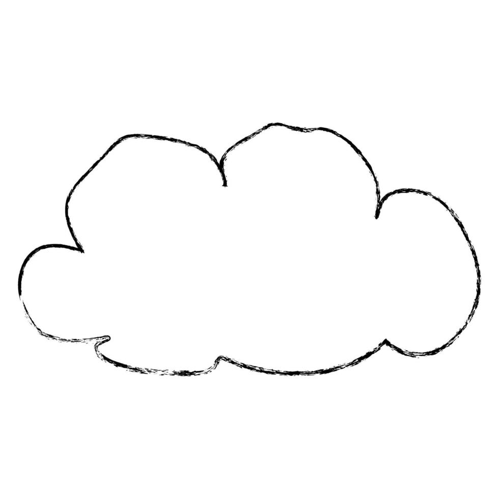 ilustración de vector de nube linda