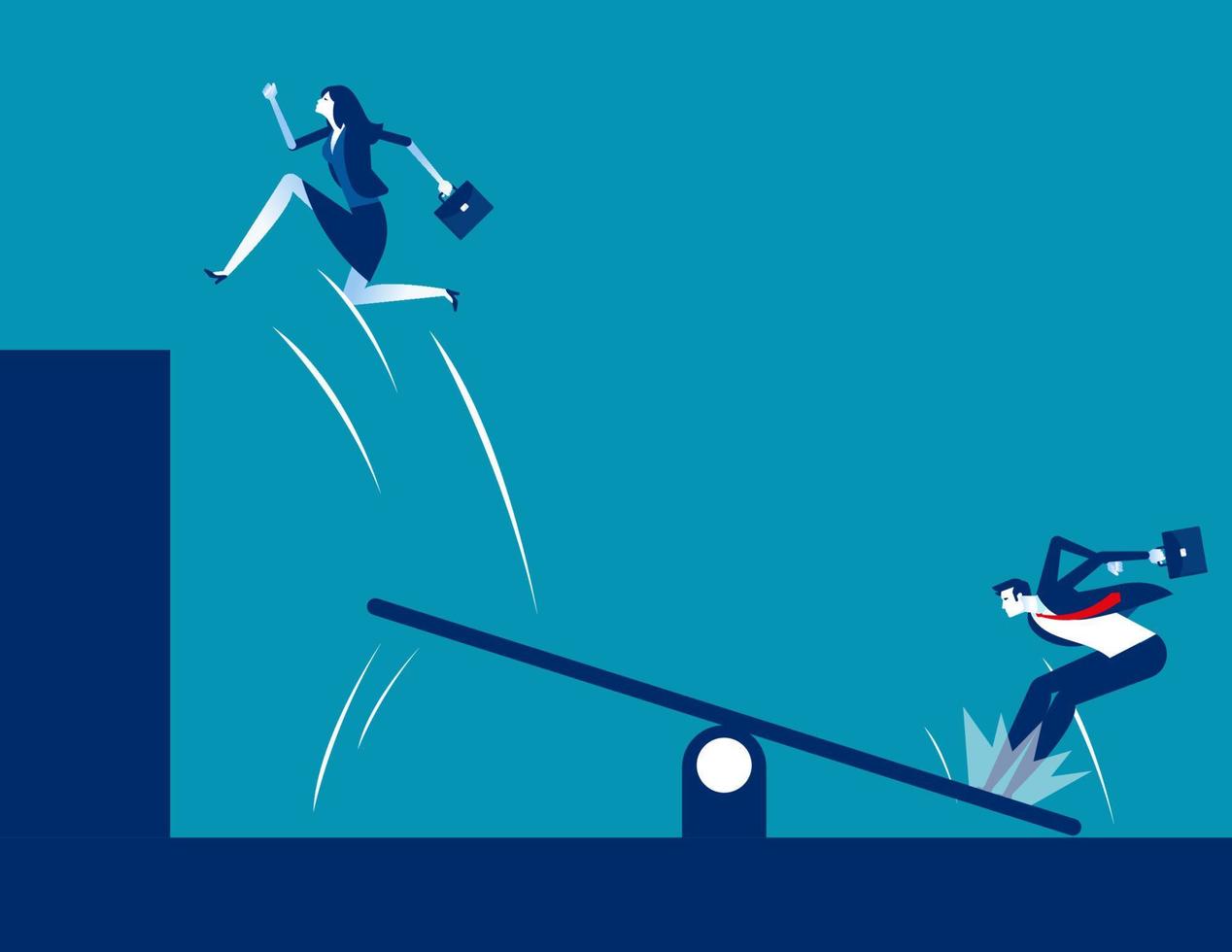 Business and Teamwork. Concept business team vector illustration,  Unity.