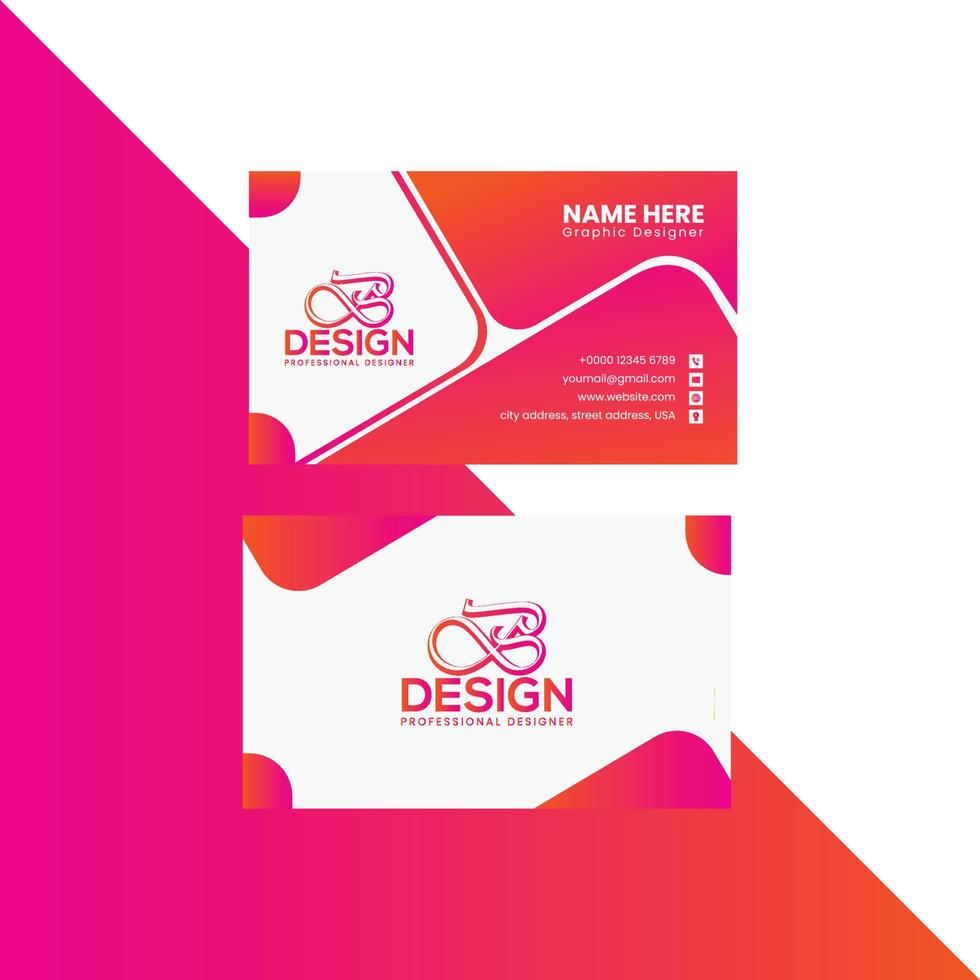 Modern Business Card Design vector