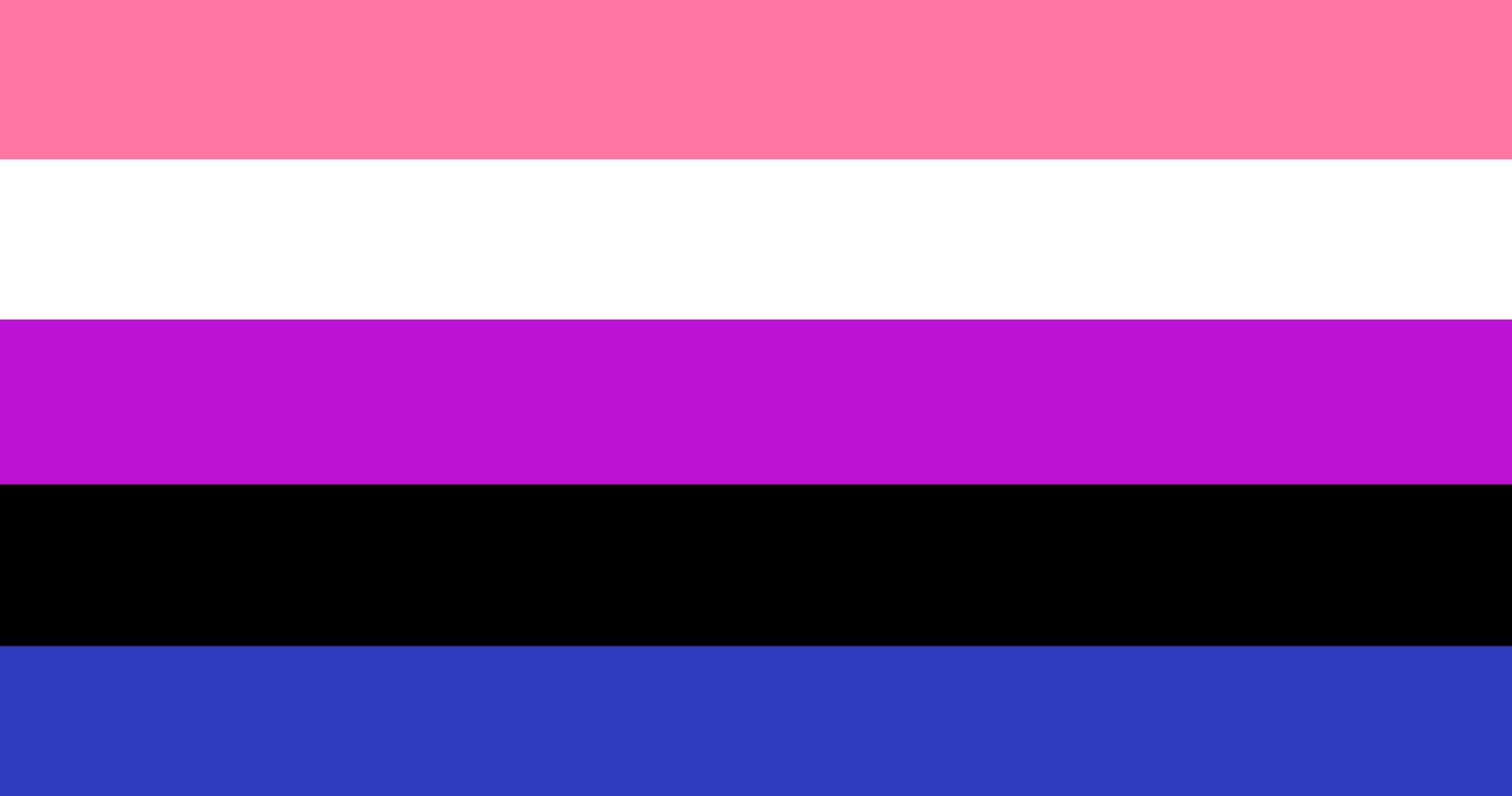 Genderfluid  stripes art painting, Genderfluid symbol, concept for celebrations of LGBTQ in pride month around the world. photo