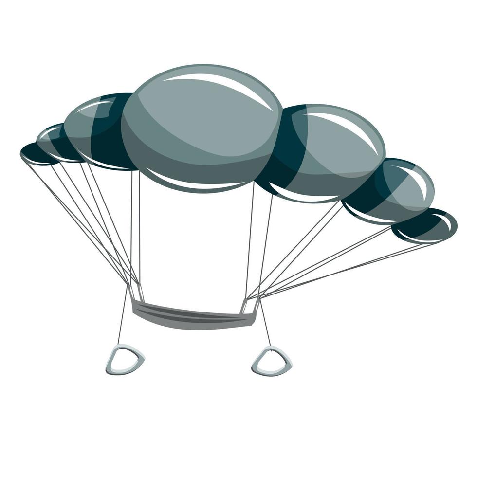 imagen vectorial de un paracaídas sobre un fondo blanco. concepto. estilo de dibujos animados eps 10 vector