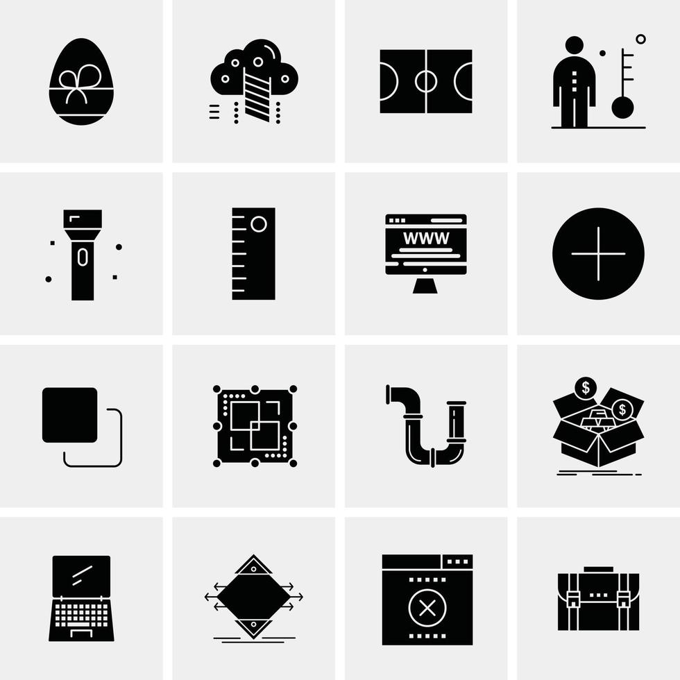 16 Business Universal Icons Vector Creative Icon Illustration to use in web and Mobile Related project