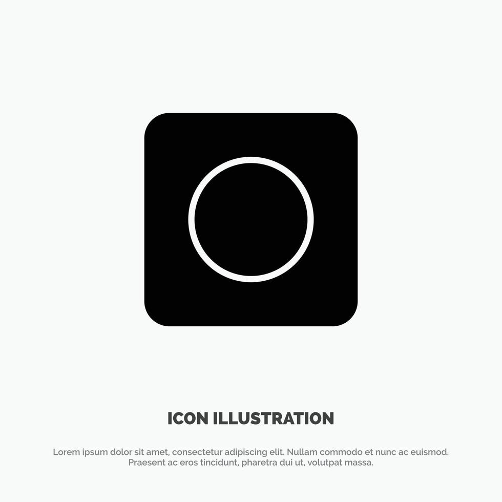 App Browser Maximize solid Glyph Icon vector