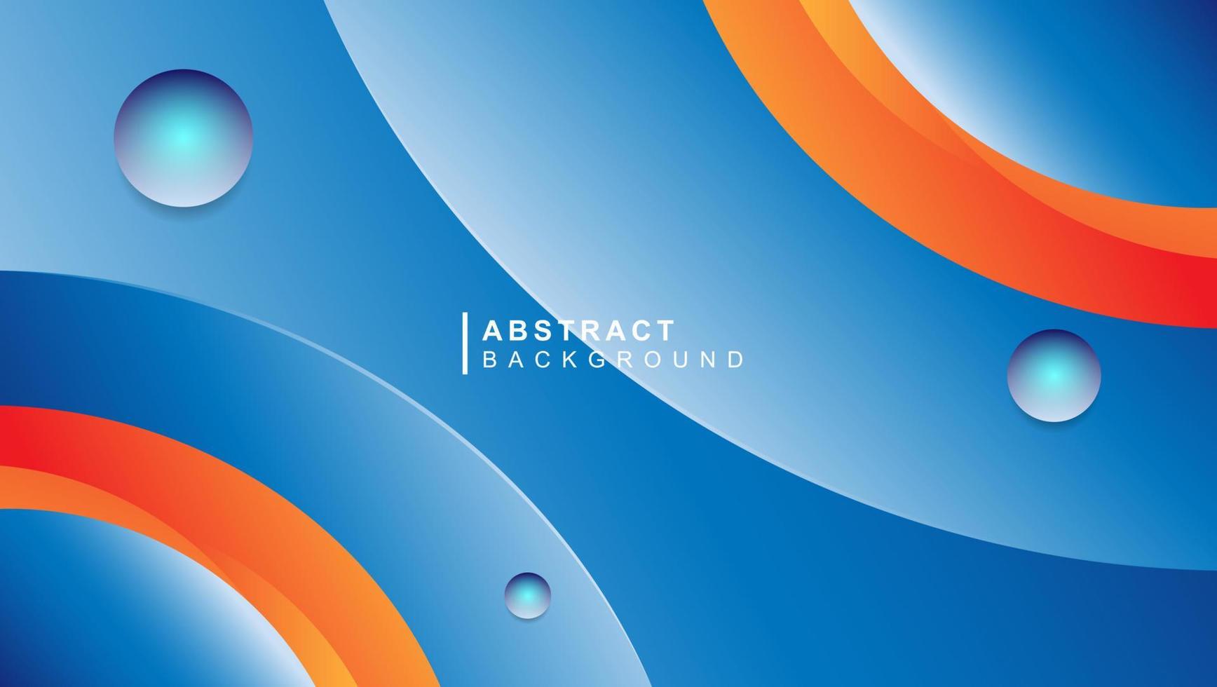 Abstract background with blue and orange gradient composition. vector