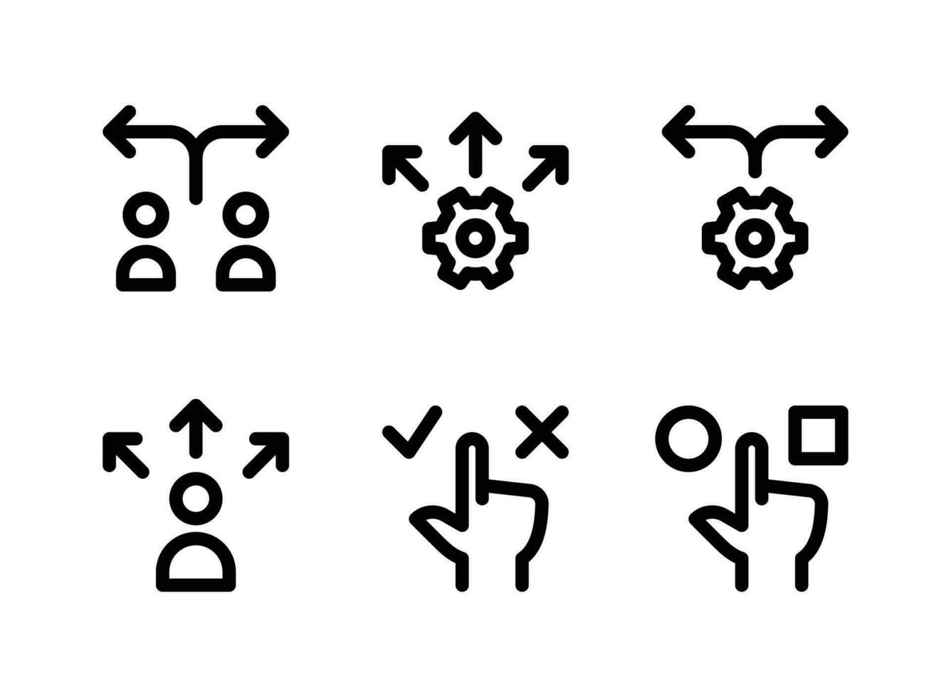 Simple Set of Crisis Management Vector Line Icons