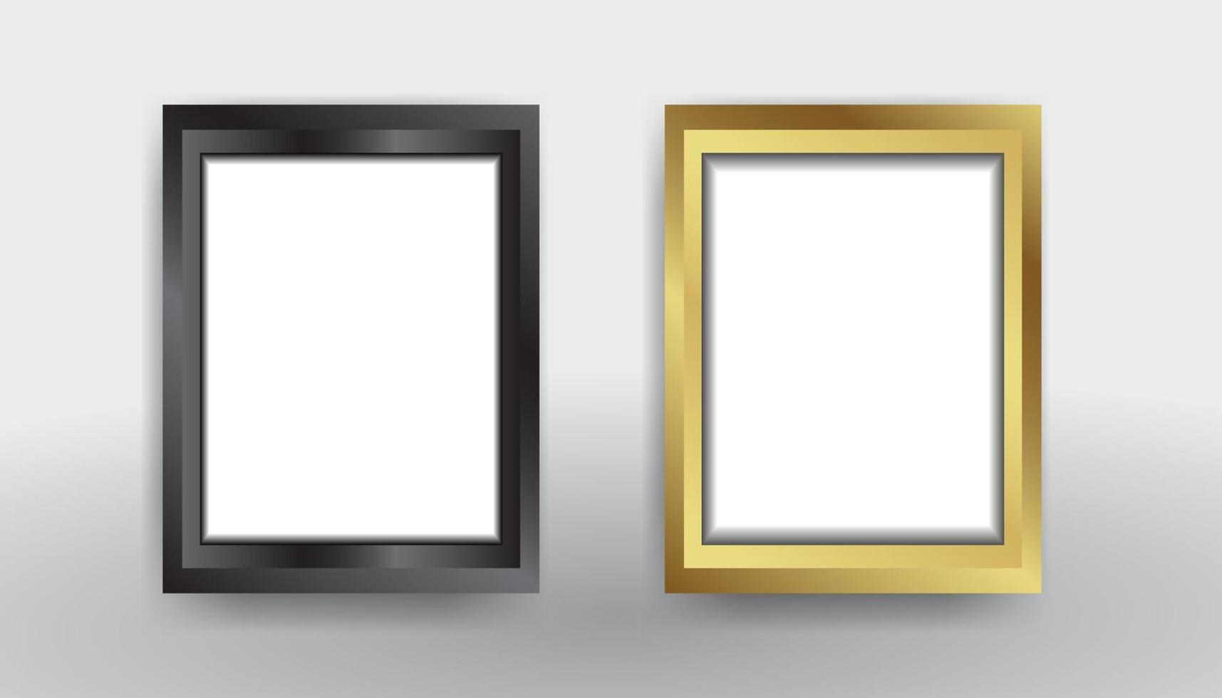 gold black frame vector