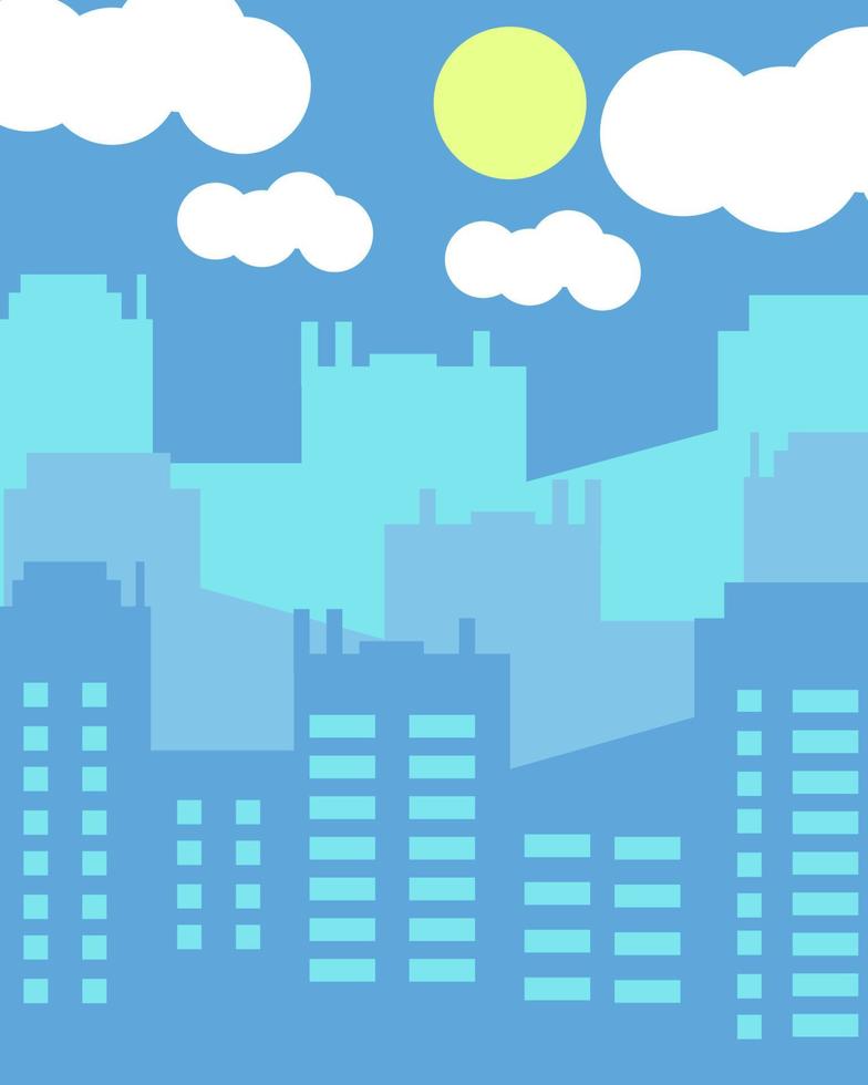 city flat vector