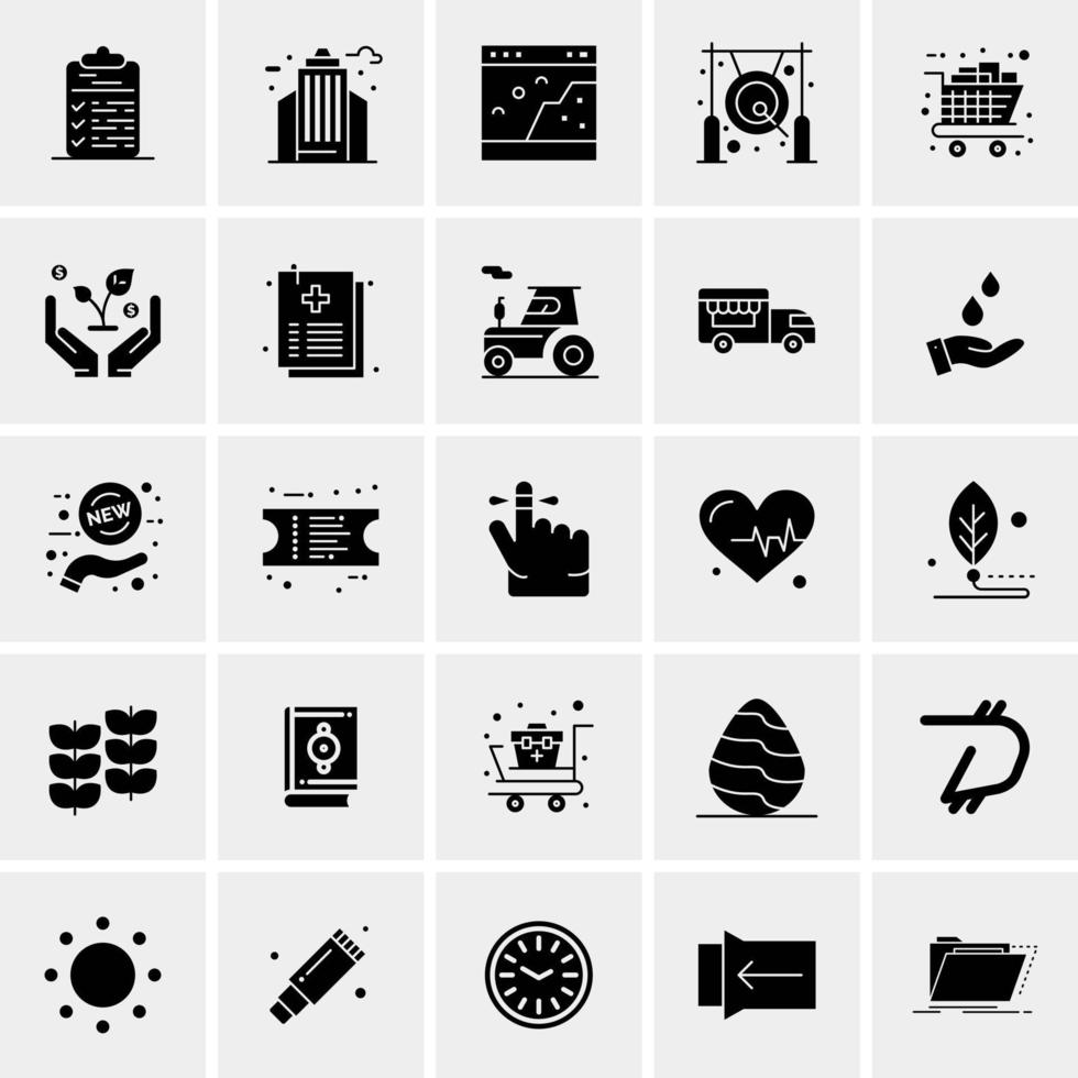 25 Universal Business Icons Vector Creative Icon Illustration to use in web and Mobile Related project