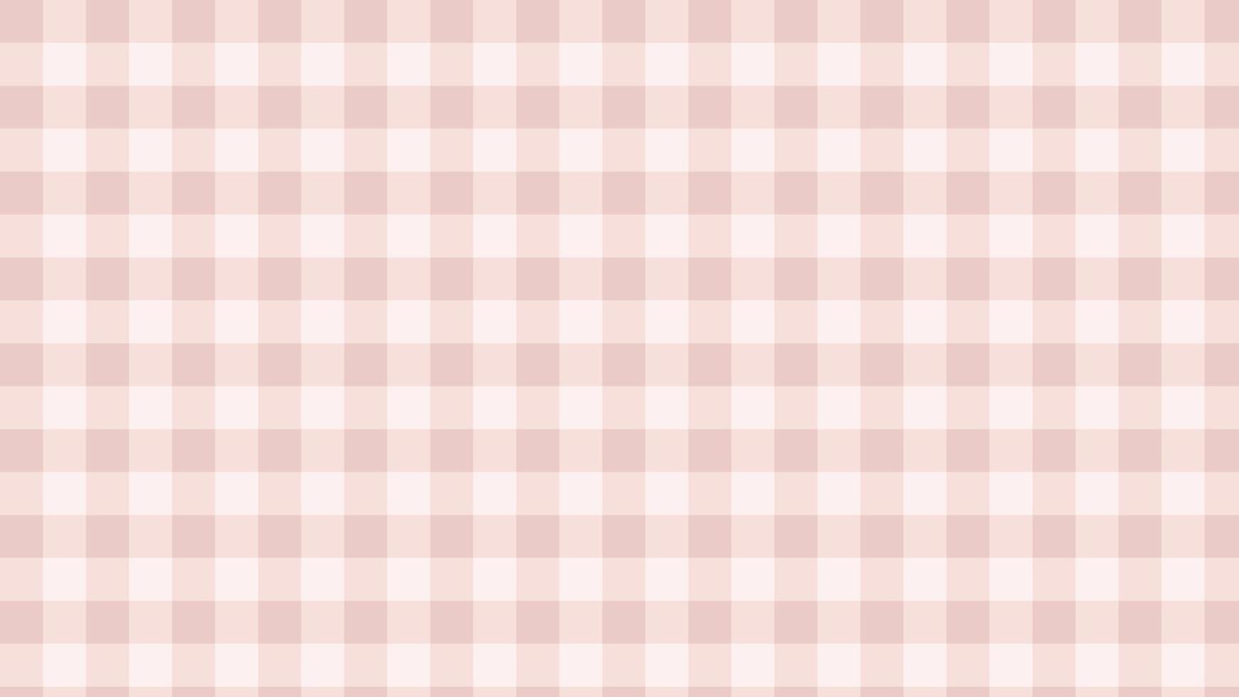 aesthetic cute pastel pink checkerboard, gingham, plaid, checkered background illustration, perfect for backdrop, wallpaper, postcard, background, banner, cover vector