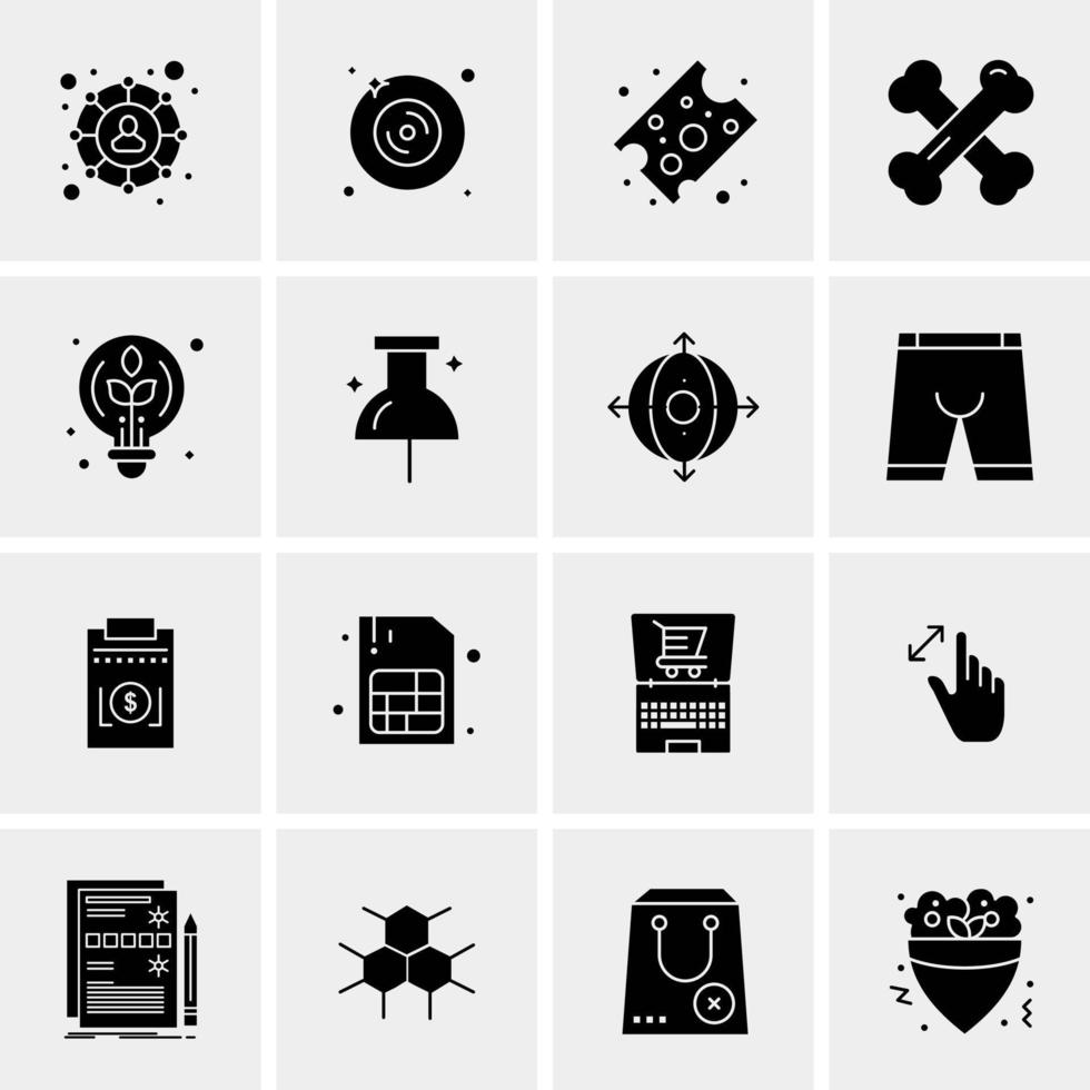 16 Universal Business Icons Vector Creative Icon Illustration to use in web and Mobile Related project