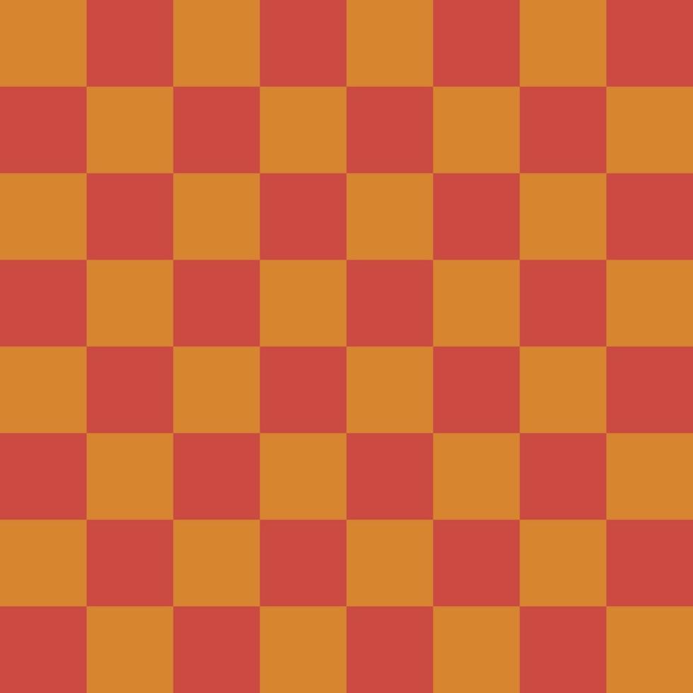 Chessboard Isolated Orange Yellow   Abstract Background Texture Seamless Pattern Illustration vector