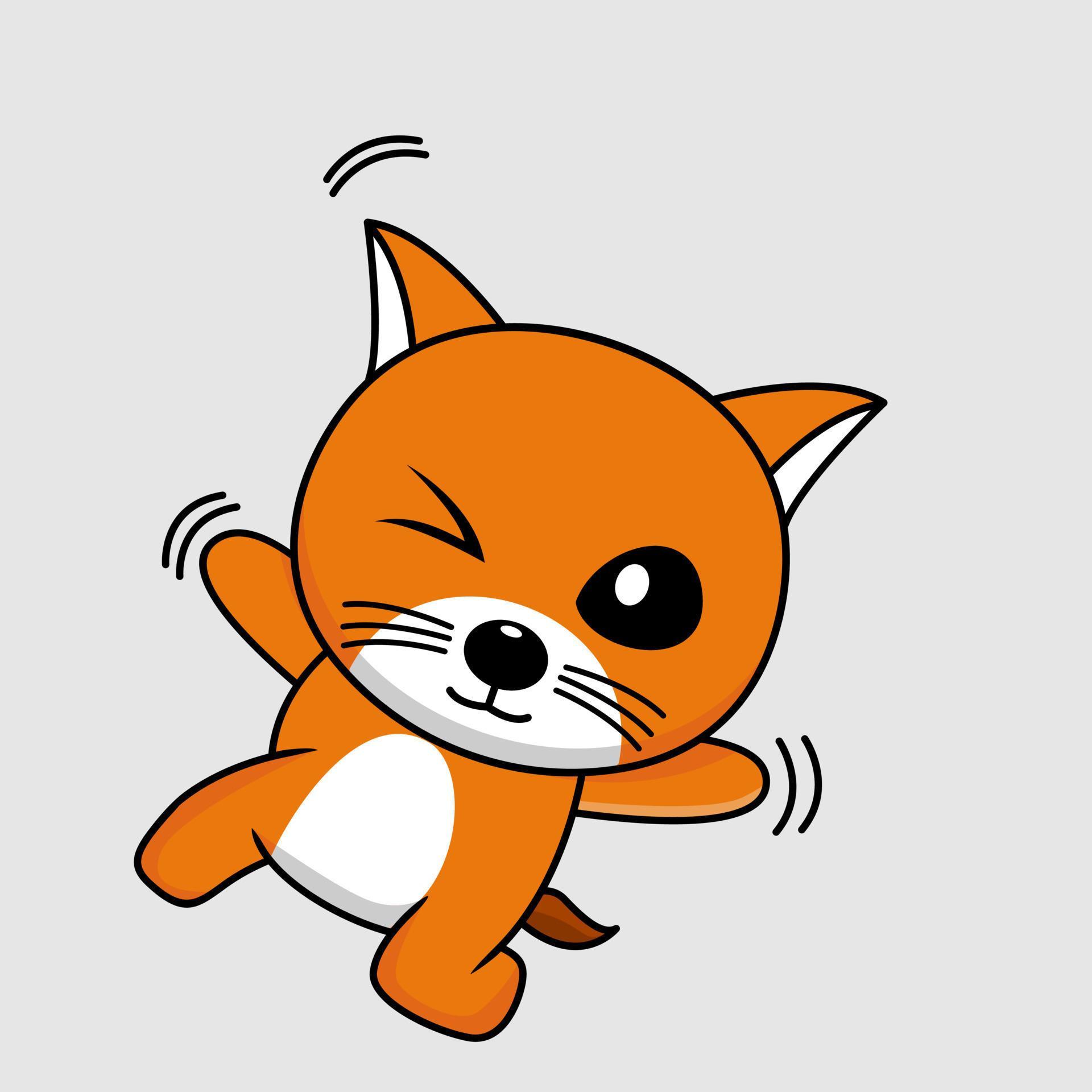 Cute orange cat character premium vector illustration 14907315 Vector