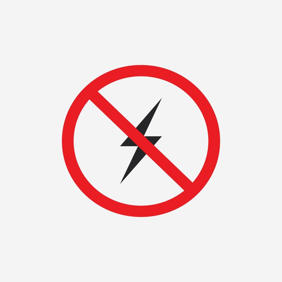 warning energy icon vector isolated. caution, energy, danger, voltage symbol sign