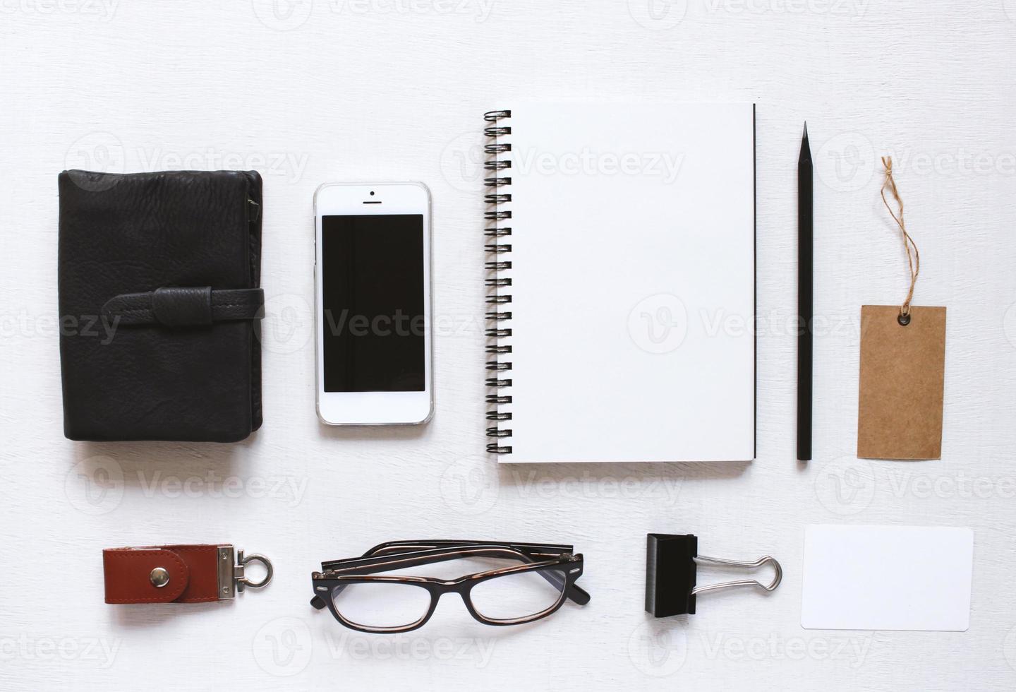 Stationery and identity mock up set with modern style photo