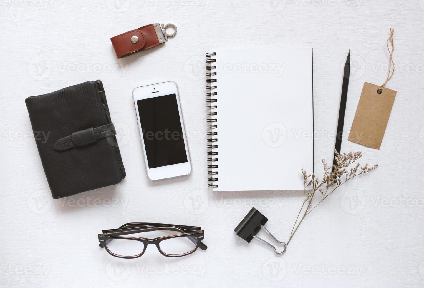 Stationery and identity mock up set with modern style photo