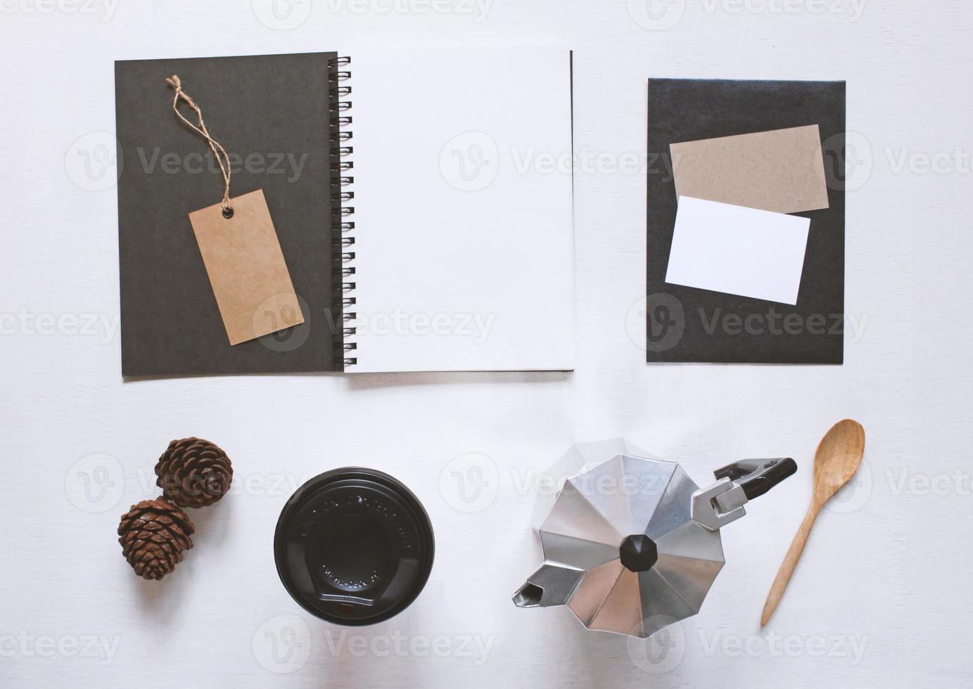 Stationery and business branding mock up set, modern style photo