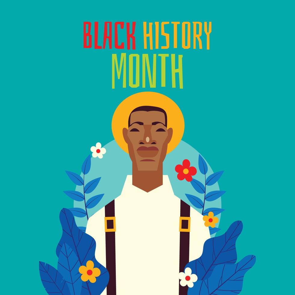 Black Man with Yellow Hat vector