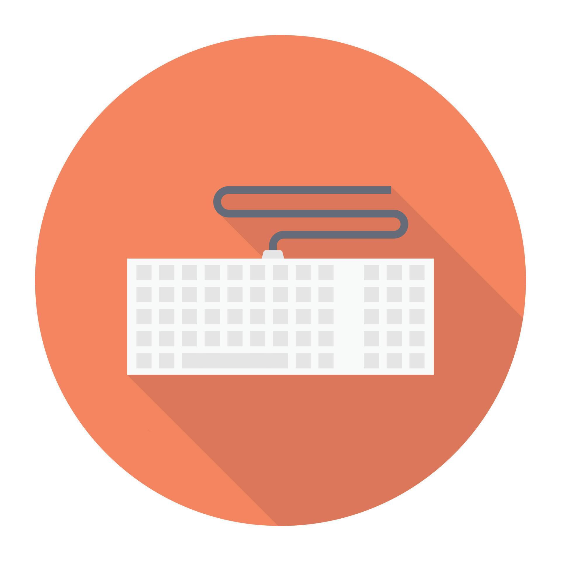 keyboard vector illustration on a background.Premium quality symbols