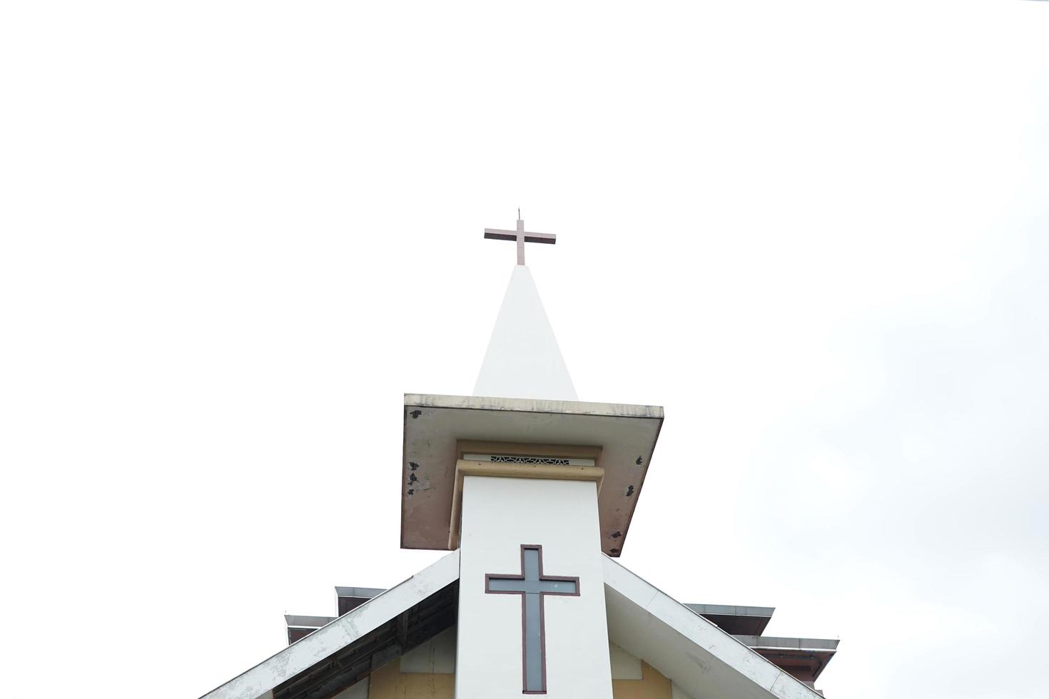 church with sky background photo