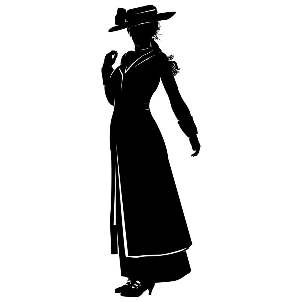 Simple character silhouette design vector