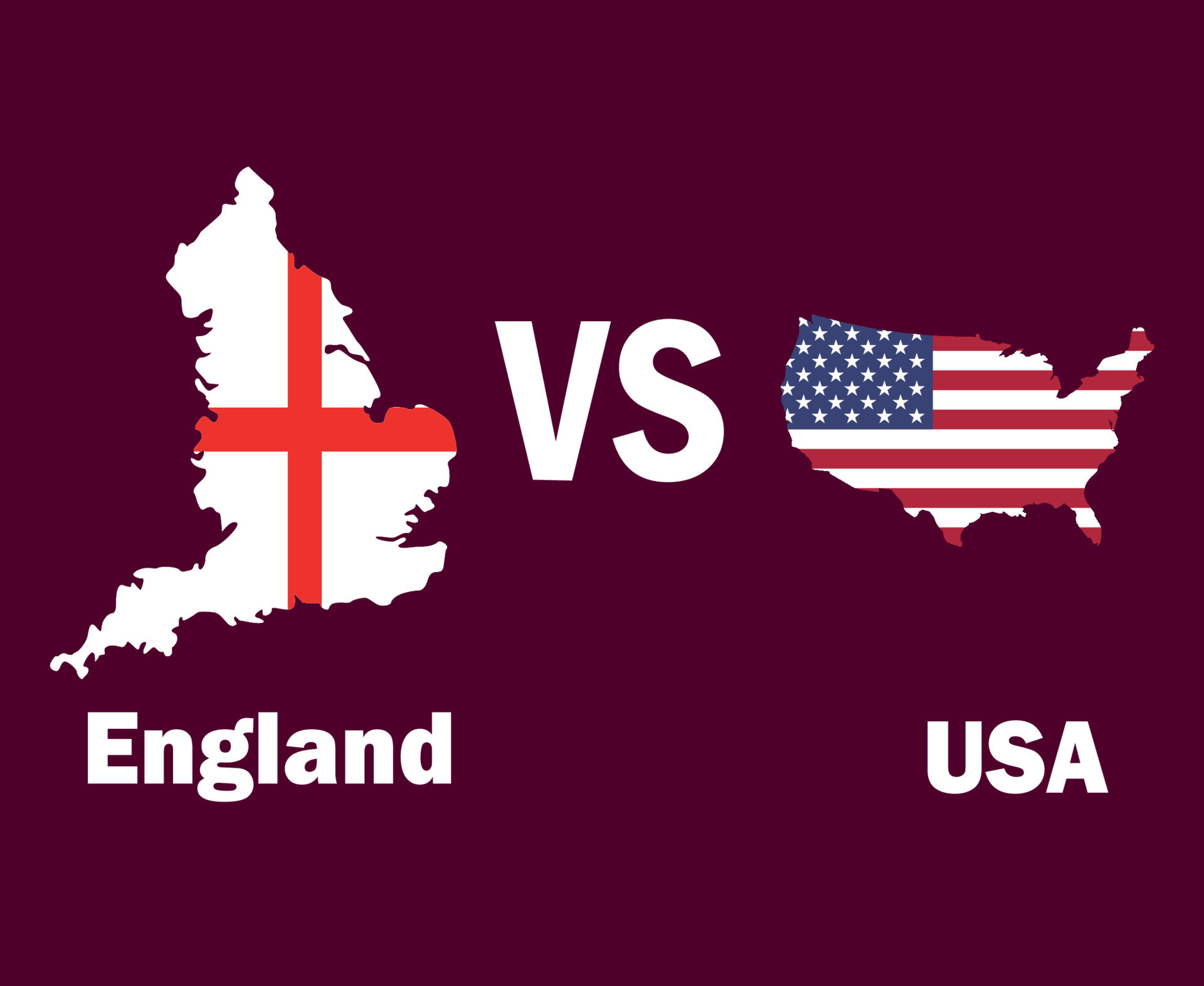 England And United States Map With - England And United States Map With Names Symbol Design Europe And North America Football Final Europen And North American Countries Football Teams Illustration Vector 