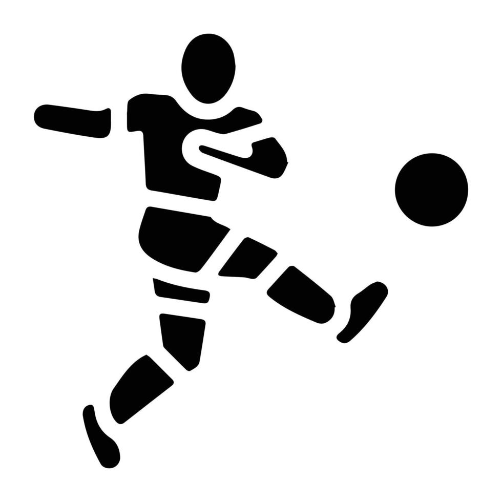 Soccer player silhouette vector 14910179 Vector Art at Vecteezy