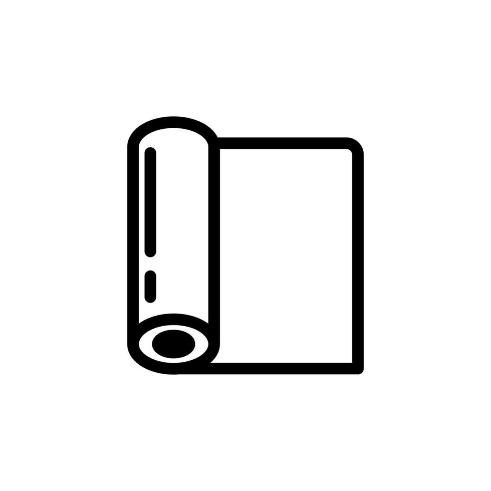 Yoga Mat icon. Yoga Mat symbol for relaxation. Yoga Mat icon design Suitable for website, mobile app and freelance needs. isolated icon illustration on white background vector