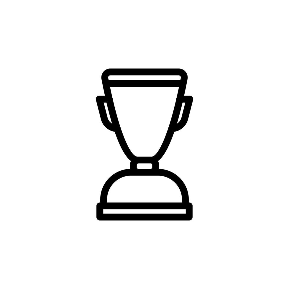 icono de ganador. símbolo de trofeo de éxito. diseño de icono de trofeo adecuado para sitios web, aplicaciones móviles y necesidades independientes. ilustración de icono aislado sobre fondo blanco vector