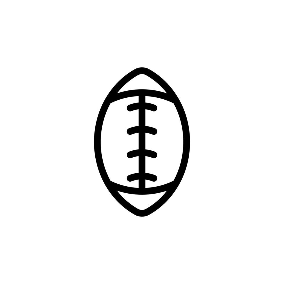 Rugby icon. Sports equipment symbol. Rugby icon design Suitable for website, mobile app and freelance needs. isolated icon illustration on white background vector