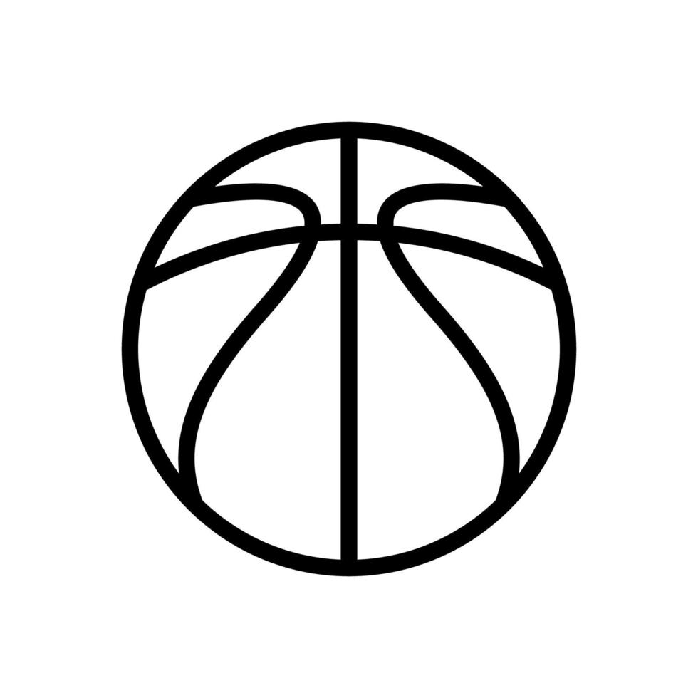 icono de baloncesto. símbolo de equipamiento deportivo. diseño de icono de baloncesto adecuado para sitios web, aplicaciones móviles y necesidades de autónomos. ilustración de icono aislado sobre fondo blanco vector