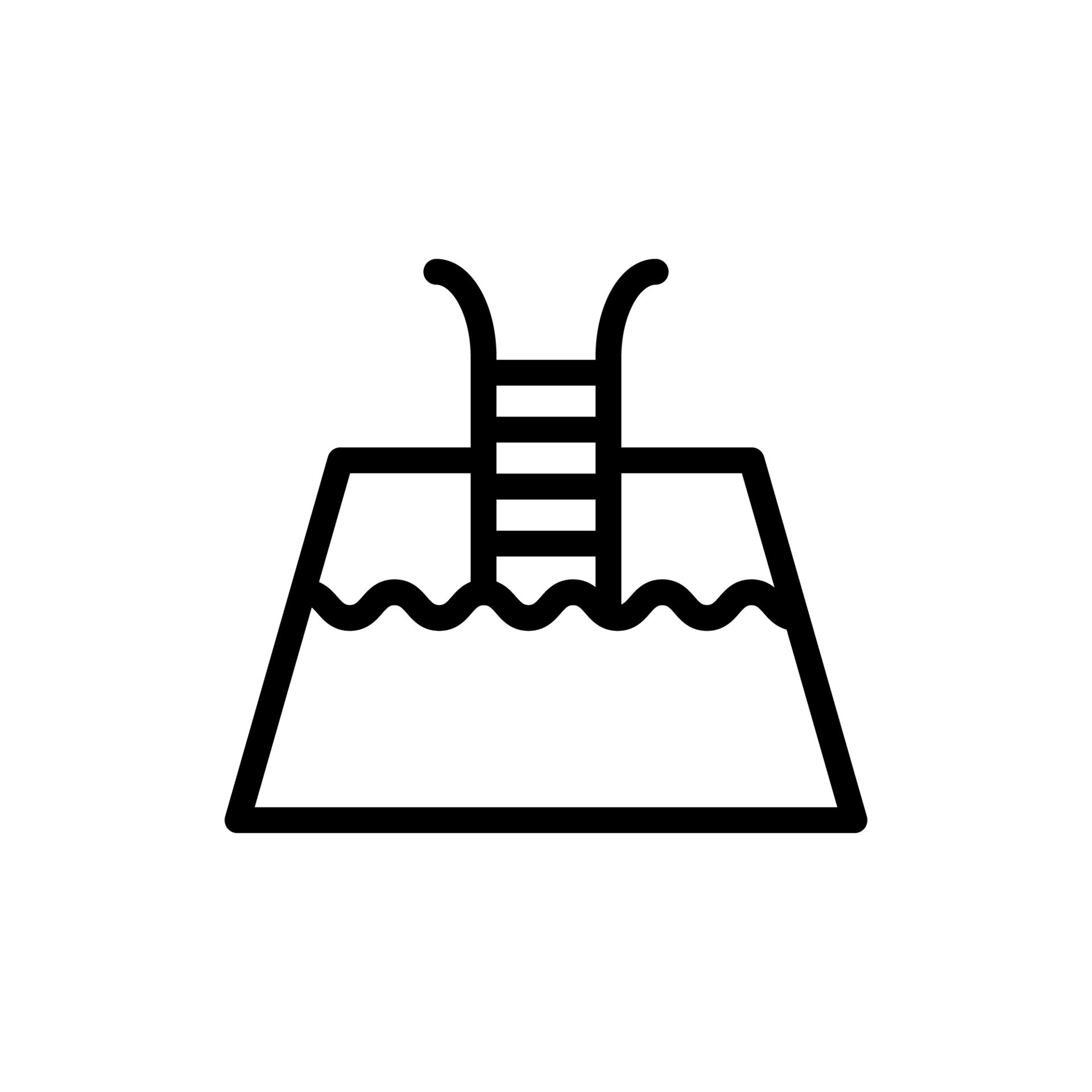 Swimming pool outline icon. Swimming pool symbol.Swimming pool icon