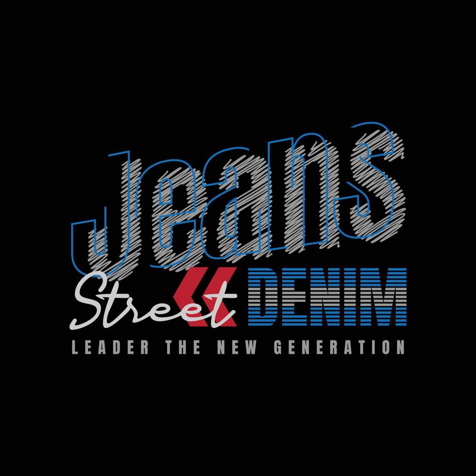 diseño de camisetas y prendas de jeans vector